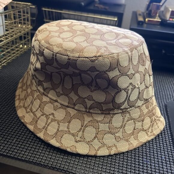Coach Accessories - Coach  Signature Jacquard Bucket Hat